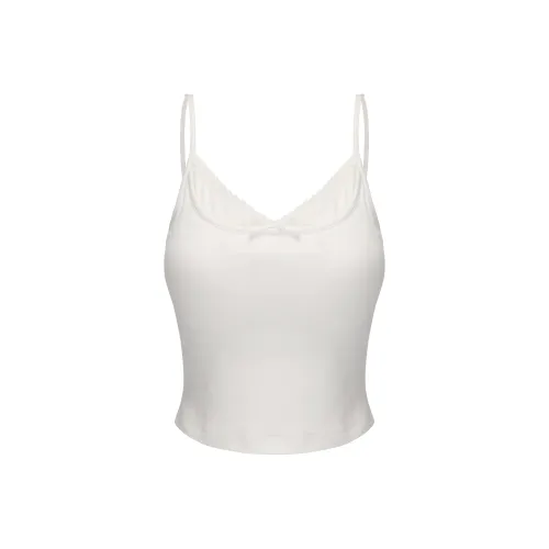 CHIWAWAMEME Молочный белый с вкладышами Майка Женские Майки