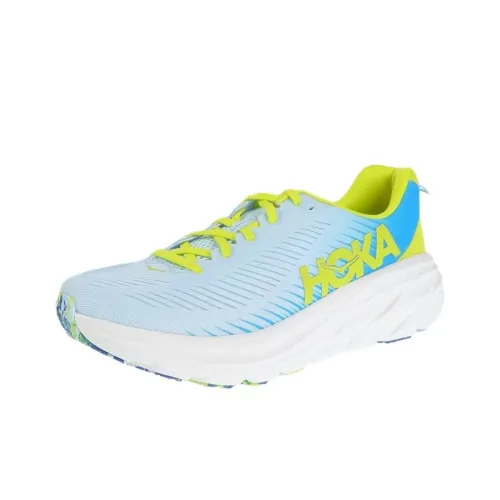 HOKA ONE ONE Rincon 3 Slip-Resistant Abrasion-Resistant Low-Top Беговые кроссовки Мужские Зеленый Белый
