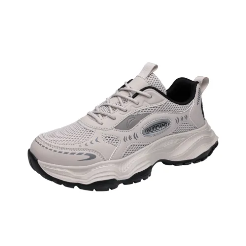 Lin Feng Амортизаторы Устойчивые к истиранию Дышащие Низкий Топ Кроссовки с толстой подошвой Унисекс