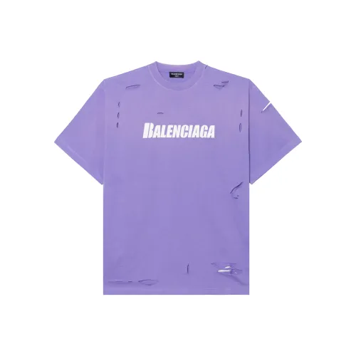 BALENCIAGA Фиолетовые Женские Т-рубашки