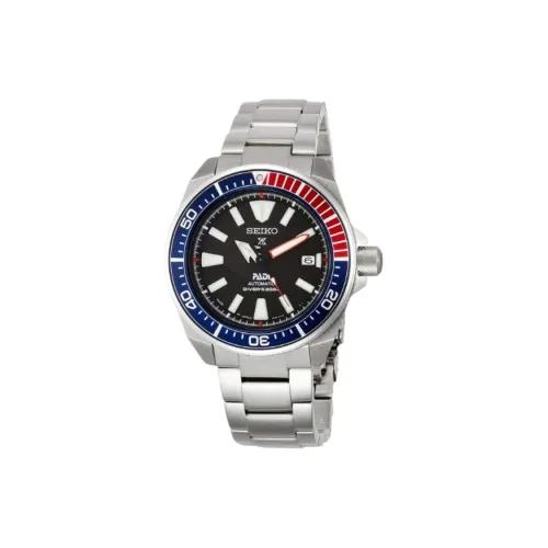 SEIKO Автоматический Механический Механизм Мужские Часы 43,8 мм Черный