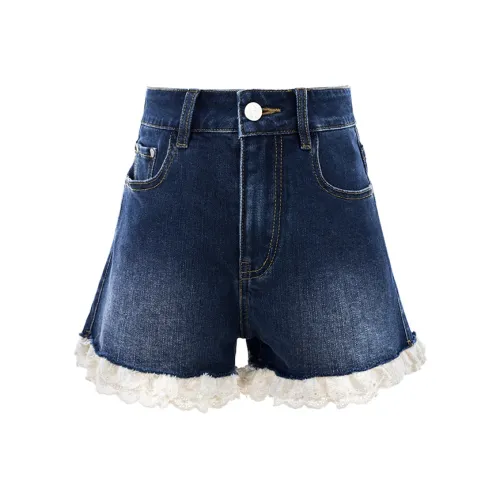 Blovelan Джинсовый синий Женские Джинсовые шорты