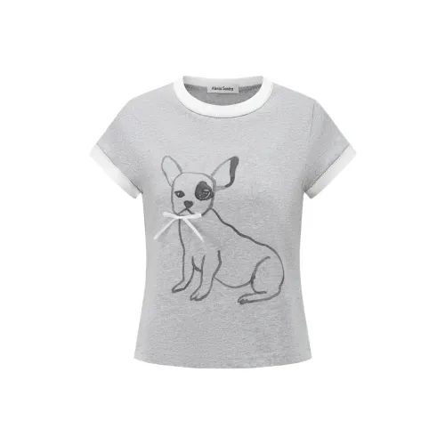 Alexia Sandra Серые Женские Футболки