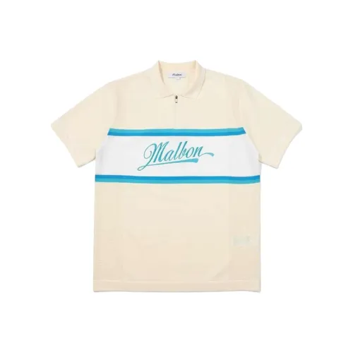 Malbon Golf Поло Мужское Кремовое