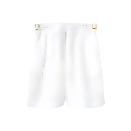 Loro Piana Ярко-белые Женские Повседневные шорты