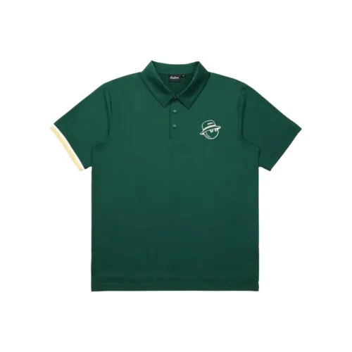 Malbon Golf Поло Мужское Зеленое