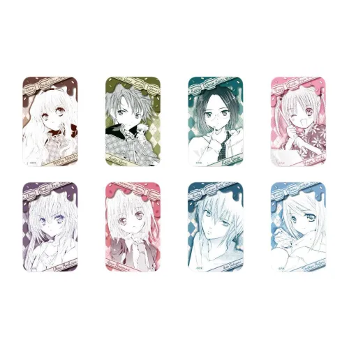 JOYOUTH Хранитель Sweetheart Ribbon Cocoa Collection Square Badge Original Art Leather Feel Badges