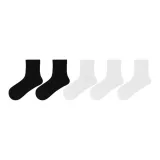 Длинный голеностоп [Женский, черный, 2 упаковки + белый, 3 упаковки], охлаждающий, для всех сезонов, лето