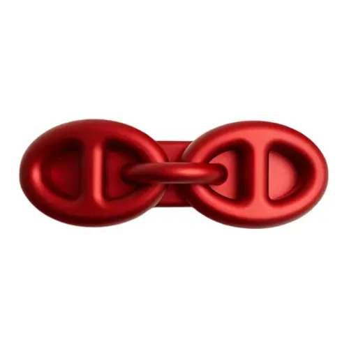 HERMES Алюминиевые заколки для волос женские сердечные красные