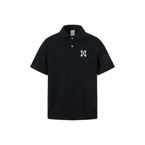 COMXZ Черное унисекс-поло