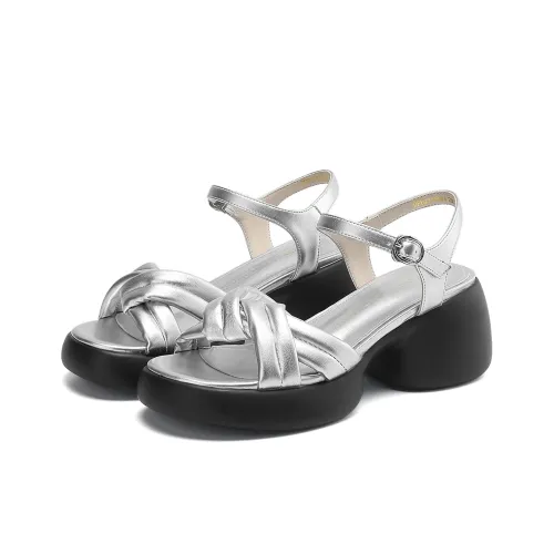 D Fuse SCANDINAVIA One Ремень Сандалии Женские Серебряные