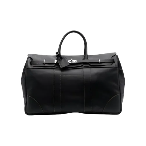 BRUNELLO CUCINELLI Телячья кожа Дорожная сумка Сумка Мужская Черная
