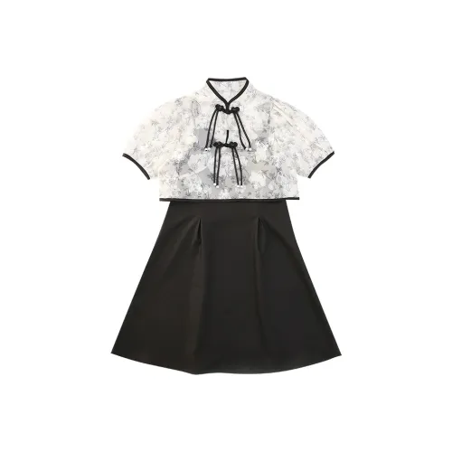 Подростки La Cergo Комплект с юбкой 2 предмета элегантный черный