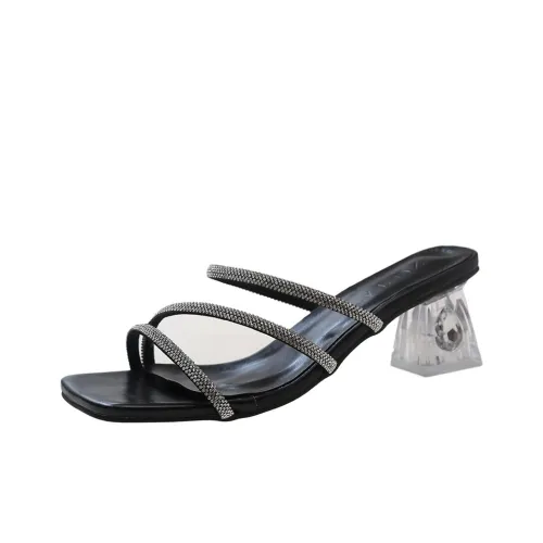 Wuji Резиновая подошва стразы устойчивые к истиранию слип-он женские