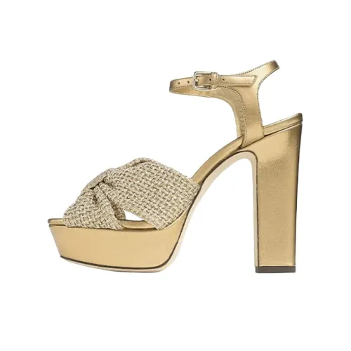 Jimmy Choo Heloise One Ремень Сандалии 12 см Женские Золотые