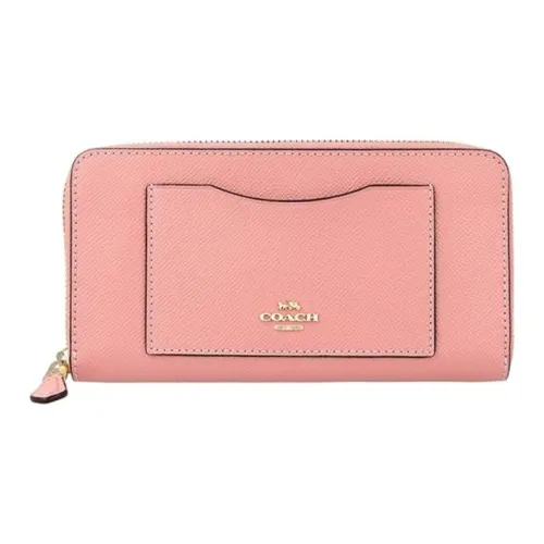 COACH Кожа Кошелек Маленький Женский Вишневый Цветок Розовый