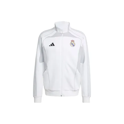 Adidas TrackReal Madrid UBP Куртка Мужская Белая Светло-Серая