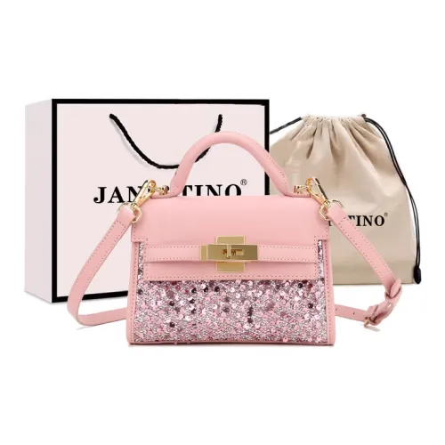 JANITINO ПУ (полиуретан) Одно плечо Сумка Женская Жемчужно-розовая