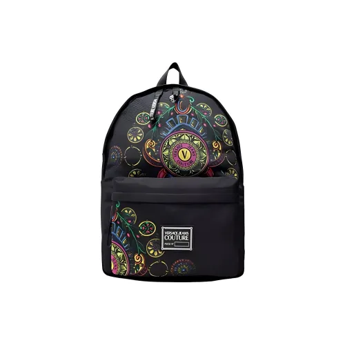 VERSACE Nylon Backpack Unisex Black VERSACE Нейлоновый рюкзак унисекс черный
