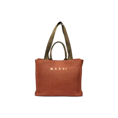 MARNI Cotton Сумка Унисекс Коричневый