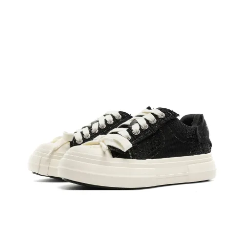 MUYI Низкий Топ Casual Унисекс Черный