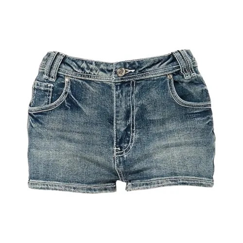 BRN Винтажные синие женские джинсовые шорты