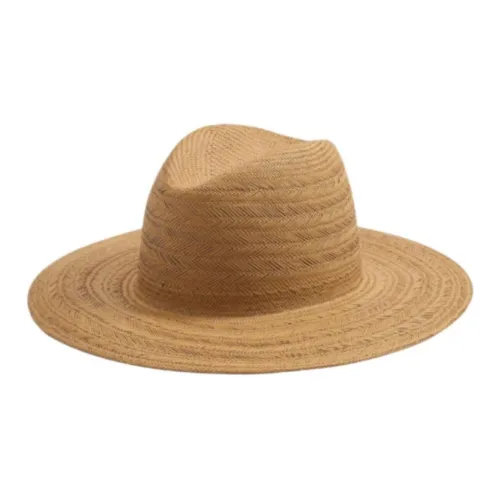 VINCE Panama Grass Bucket Hats Unisex Yellow