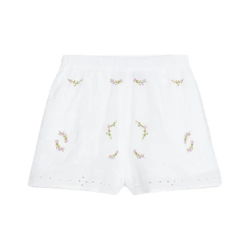 ZARA Морозный белый Женские Повседневные шорты