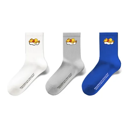 Disney Winnie The Pooh Series Носки Crew Мужская Сумка для покупок 3 упаковки