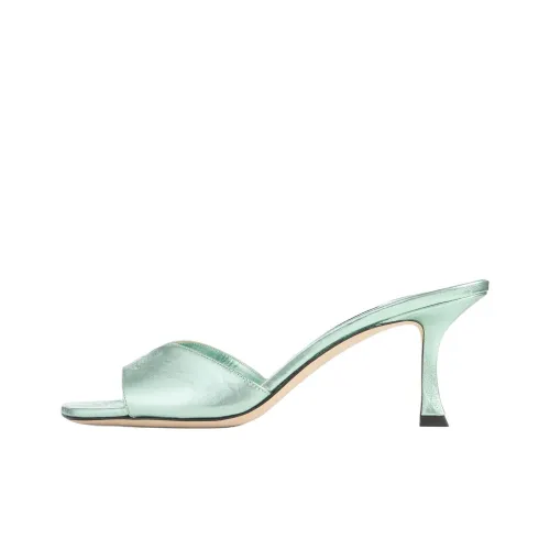 Jimmy Choo Слипоны 7 см Женские Зеленые
