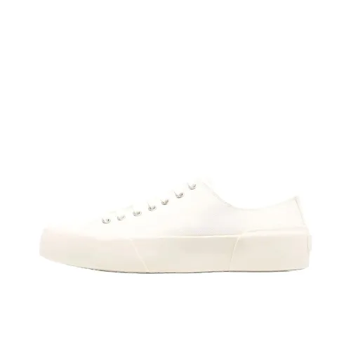 JIL SANDER Canvas Shoes Low Top White Men's