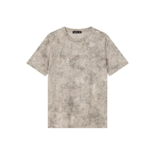 CAISEDI Хаки Мужские T-рубашки