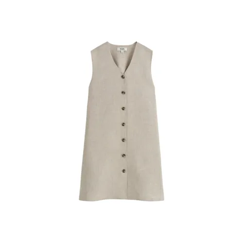 COS Льняная ткань Женские Платья без рукавов