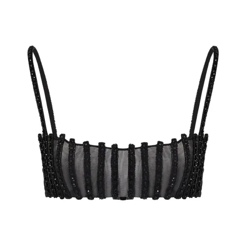 AMANI Без бретелек Топ Женский Черный