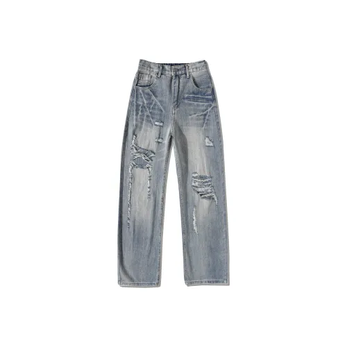 SUPERHEY Синие Унисекс Джинсы