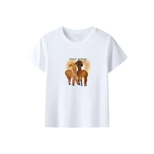 BANGEWEIXIAO Белая Женская Футболка