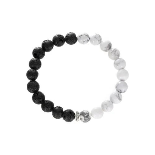 PISHUSHU Браслеты из вулканического камня Белая бирюза Унисекс