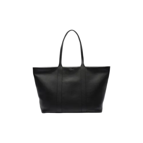 LACOSTE Сумка Tote из коровьей кожи сумка для покупок сумка Extra Large женская черная