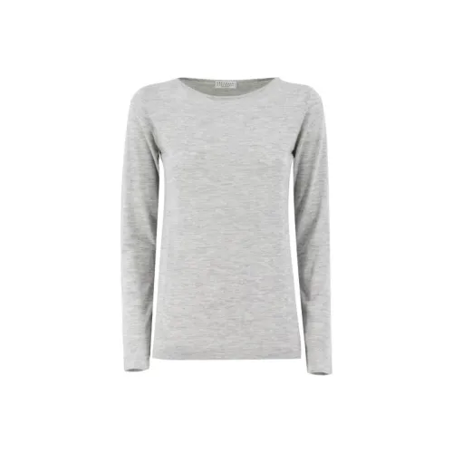 Brunello Cucinelli Серые Женские Свитеры