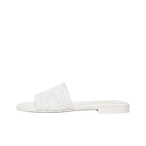 CHANEL 25P Spring Summer Rubber Slide Тапочки Женские Белые