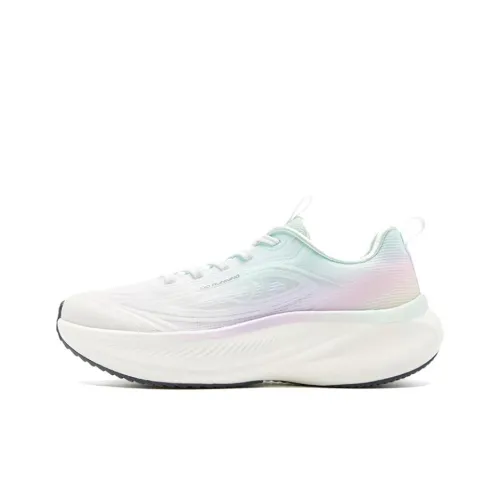 QIAODAN Юбка Резистентная и Дышащая Низкий Топ Повседневные Беговые Кроссовки Женские Белые