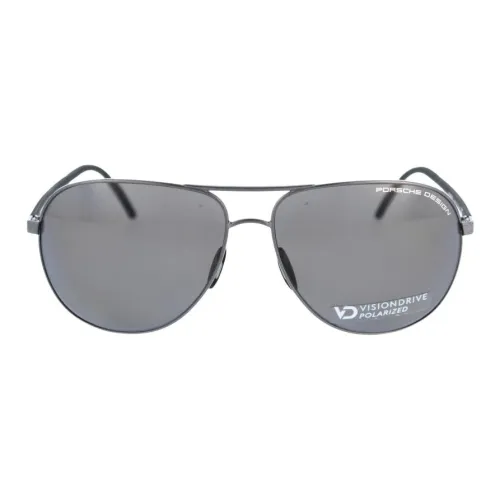 PORSCHE DESIGN Титан Авиатор Солнцезащитные очки Мужские Серые