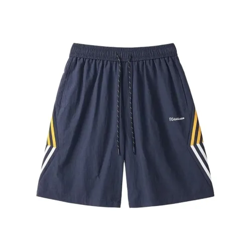 YOUSEKOO Темно-синие унисекс повседневные шорты