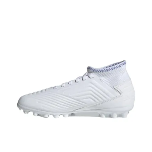 Adidas Predator 19,3 Slip-Resistant Abrasion-Resistant MID Топ Детские футбольные бутсы Белый Подростки