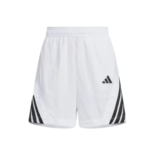 Adidas Dance SS25 Ткани вязаные Повседневные шорты Женские Белый Черный