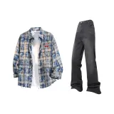 Washed Blue+Black Pants  
Вымытые синие+черные штаны
