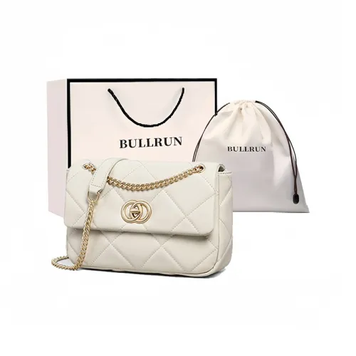 Bullrun Сумка через плечо из коровьей кожи женская многоцветная