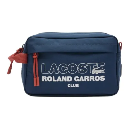 LACOSTE Полиэстер Туалетная сумка Унисекс Синяя