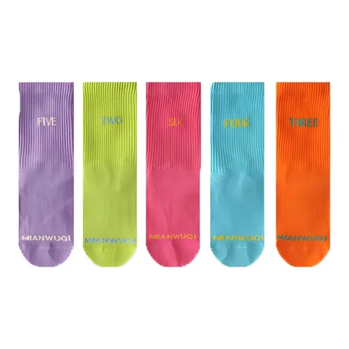 MIANWUQI Носки Crew Женские упаковка из 5 пар