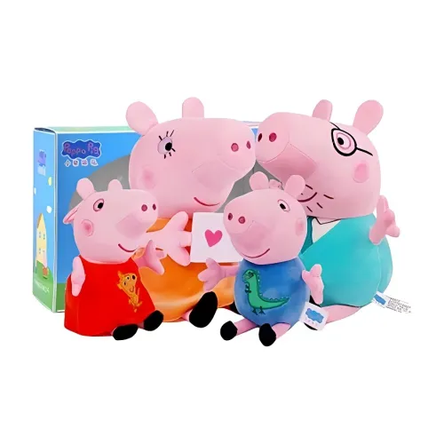 E Strong X Peppa Pig Cute Cartoon Куклы Плюшевый Брелок 19см 30см Рекомендуемая Высота